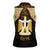 Anubis Egypt Women Sleeveless Polo Shirt with Ancient Hieroglyph Pharaoh Spirit