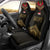 Ankh Eye of Horus Egypt Car Seat Cover with Ancient Black Gold Hieroglyph Spirit