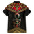 Ankh Eye of Horus Egypt Family Matching Summer Maxi Dress and Hawaiian Shirt with Ancient Black Gold Hieroglyph Spirit