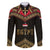 Ankh Eye of Horus Egypt Family Matching Summer Maxi Dress and Hawaiian Shirt with Ancient Black Gold Hieroglyph Spirit