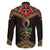 Ankh Eye of Horus Egypt Family Matching Summer Maxi Dress and Hawaiian Shirt with Ancient Black Gold Hieroglyph Spirit