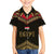 Ankh Eye of Horus Egypt Family Matching Summer Maxi Dress and Hawaiian Shirt with Ancient Black Gold Hieroglyph Spirit