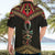 Ankh Eye of Horus Egypt Hawaiian Shirt with Ancient Black Gold Hieroglyph Spirit
