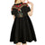 Ankh Eye of Horus Egypt Kid Short Sleeve Dress with Ancient Black Gold Hieroglyph Spirit