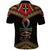 Ankh Eye of Horus Egypt Polo Shirt with Ancient Black Gold Hieroglyph Spirit