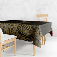 Ankh Eye of Horus Egypt Tablecloth with Ancient Black Gold Hieroglyph Spirit