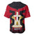 Egypt Flag Emblem Baseball Jersey with Red Black Bold Spirit