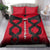 Egypt Flag Emblem Bedding Set with Red Black Bold Spirit