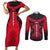 Egypt Flag Emblem Couples Matching Short Sleeve Bodycon Dress and Long Sleeve Button Shirt with Red Black Bold Spirit
