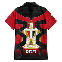 Egypt Flag Emblem Family Matching Puletasi and Hawaiian Shirt with Red Black Bold Spirit
