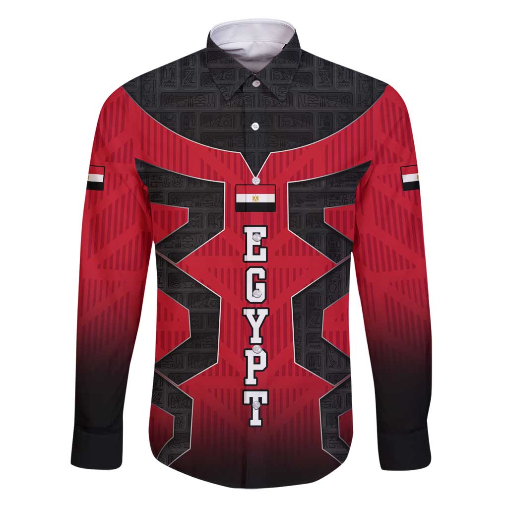 Egypt Flag Emblem Family Matching Puletasi and Hawaiian Shirt with Red Black Bold Spirit
