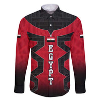 Egypt Flag Emblem Family Matching Puletasi and Hawaiian Shirt with Red Black Bold Spirit