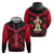 Egypt Flag Emblem Hoodie with Red Black Bold Spirit