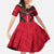 Egypt Flag Emblem Kid Short Sleeve Dress with Red Black Bold Spirit