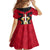 Egypt Flag Emblem Kid Short Sleeve Dress with Red Black Bold Spirit