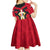 Egypt Flag Emblem Kid Short Sleeve Dress with Red Black Bold Spirit