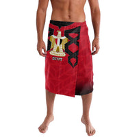 Egypt Flag Emblem Lavalava with Red Black Bold Spirit