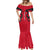 Egypt Flag Emblem Mermaid Dress with Red Black Bold Spirit