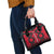 Egypt Flag Emblem Shoulder Handbag with Red Black Bold Spirit