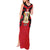 Egypt Flag Emblem Tank Maxi Dress with Red Black Bold Spirit