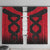 Egypt Flag Emblem Window Curtain with Red Black Bold Spirit