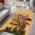 Egyptian Pyramids and Anubis Area Rug with Camel Caravan Desert