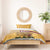 Egyptian Pyramids and Anubis Bedding Set with Camel Caravan Desert