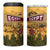 Egyptian Pyramids and Anubis 4 in 1 Can Cooler Tumbler with Camel Caravan Desert