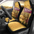 Egyptian Pyramids and Anubis Car Seat Cover with Camel Caravan Desert
