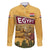 Egyptian Pyramids and Anubis Family Matching Long Sleeve Bodycon Dress and Hawaiian Shirt with Camel Caravan Desert