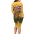 Egyptian Pyramids and Anubis Family Matching Long Sleeve Bodycon Dress and Hawaiian Shirt with Camel Caravan Desert