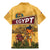 Egyptian Pyramids and Anubis Family Matching Mermaid Dress and Hawaiian Shirt with Camel Caravan Desert