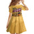 Egyptian Pyramids and Anubis Family Matching Off Shoulder Short Dress and Hawaiian Shirt with Camel Caravan Desert