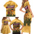 Egyptian Pyramids and Anubis Family Matching Short Sleeve Bodycon Dress and Hawaiian Shirt with Camel Caravan Desert