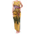 Egyptian Pyramids and Anubis Family Matching Tank Maxi Dress and Hawaiian Shirt with Camel Caravan Desert