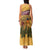 Egyptian Pyramids and Anubis Family Matching Tank Maxi Dress and Hawaiian Shirt with Camel Caravan Desert