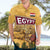 Egyptian Pyramids and Anubis Hawaiian Shirt with Camel Caravan Desert