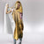 Egyptian Pyramids and Anubis Hooded Blanket with Camel Caravan Desert