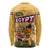 Egyptian Pyramids and Anubis Long Sleeve Shirt with Camel Caravan Desert