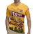 Egyptian Pyramids and Anubis Rugby Jersey with Camel Caravan Desert