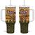 Egyptian Pyramids and Anubis Tumbler With Handle with Camel Caravan Desert