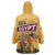 Egyptian Pyramids and Anubis Wearable Blanket Hoodie with Camel Caravan Desert