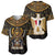 Pharaoh King Tut Egypt Baseball Jersey with Hieroglyphic Gold Pattern