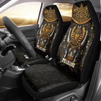 Pharaoh King Tut Egypt Car Seat Cover with Hieroglyphic Gold Pattern