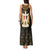 Pharaoh King Tut Egypt Tank Maxi Dress with Hieroglyphic Gold Pattern