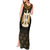 Pharaoh King Tut Egypt Tank Maxi Dress with Hieroglyphic Gold Pattern
