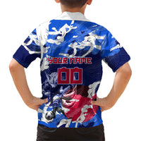 Personalized Japan Football Hawaiian Shirt Kitsune Samurai Mascot - Traditional Wave Heritage