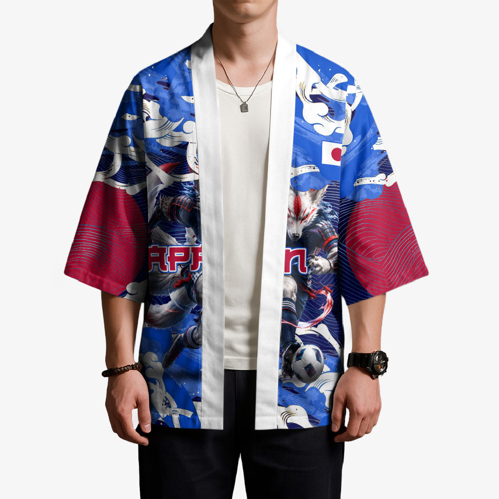 Personalized Japan Football Kimono Kitsune Samurai Mascot - Traditional Wave Heritage