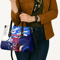 Personalized Japan Football Leather Bag Kitsune Samurai Mascot - Traditional Wave Heritage