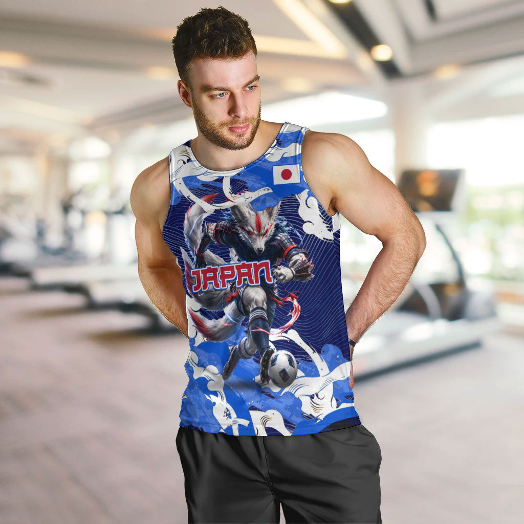 Personalized Japan Football Men Tank Top Kitsune Samurai Mascot - Traditional Wave Heritage